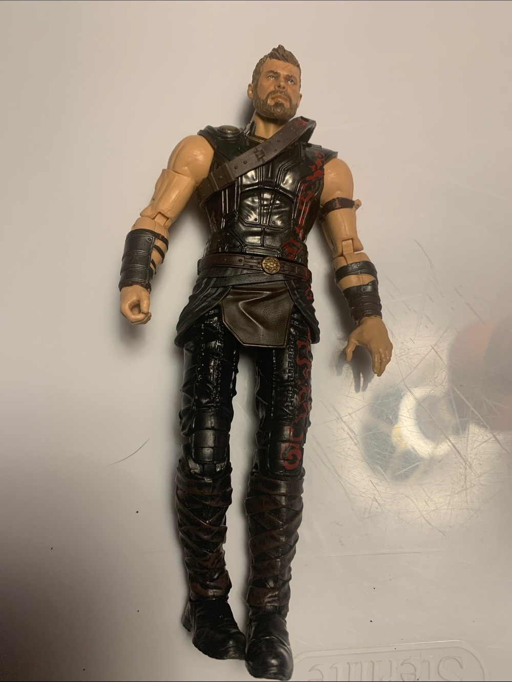 Warrior Action Figure - Black and Brown Outfit